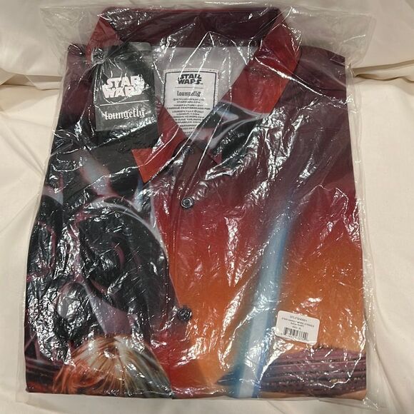 Loungefly Disney Star Wars The Empire Strikes Back Unisex Camp Shirt NWT - Picture 8 of 9